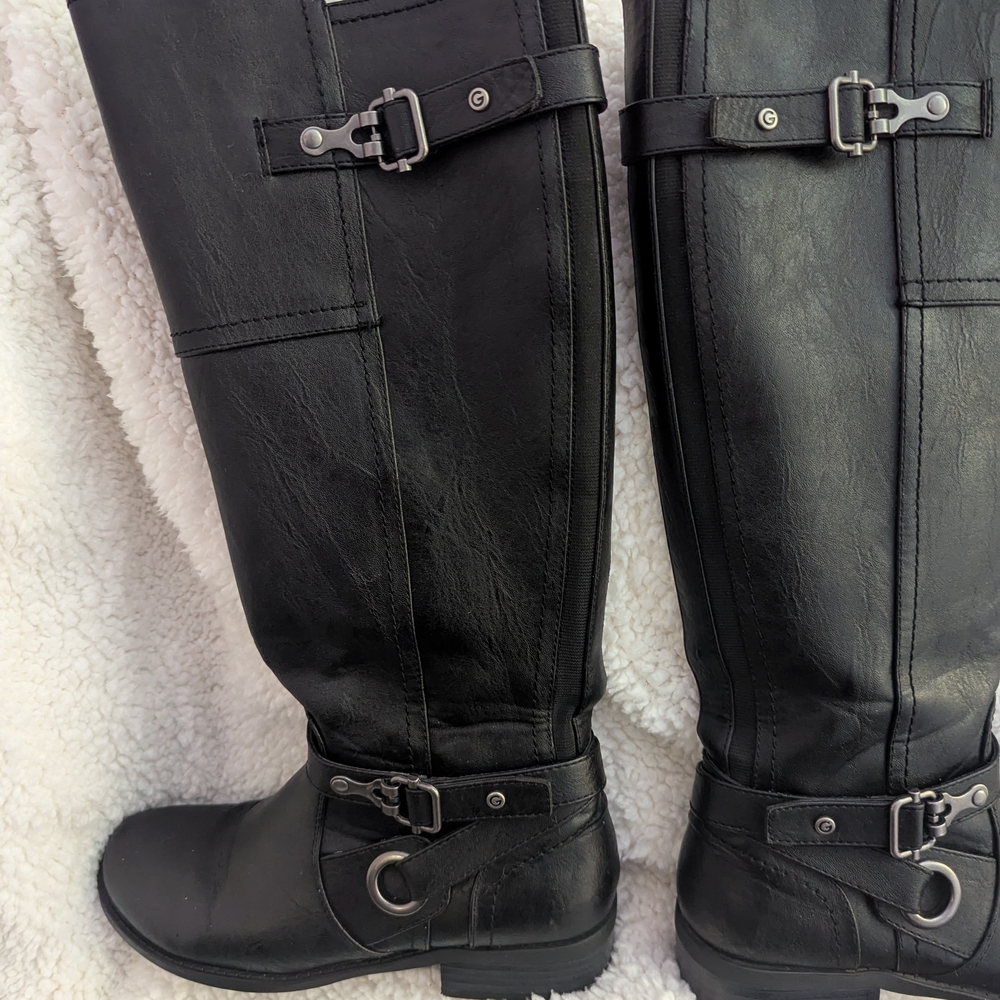 G by Guess Black Heeled Boots